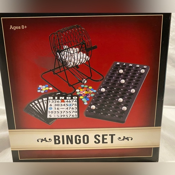 New Bingo Set - Cage With Ball Selector, Called Ball Holder, Cards, and Chips - Picture 6 of 6